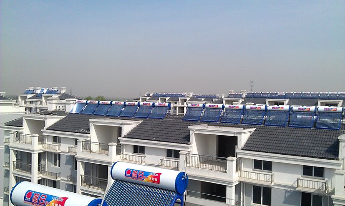 揚州揚廟鎮錦陽苑小區太陽能工程